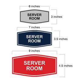 Signs ByLITA Fancy Server Room Sign (Black/Gold) - Small
