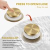 Yaseingoo Champagne Bronze Bathtub Drain Stopper and Overflow Kit, Solid