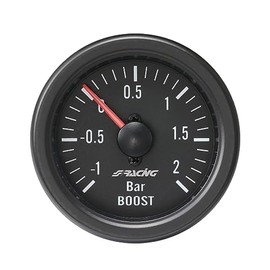 Simoni Racing BV/B Mechanical Boost Pressure + V AC Measuring with Sensors, Retro Lighted, White Face