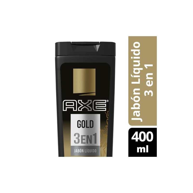 AXE Jabón Líquido Corporal Body Wash Gold 3 en 1,