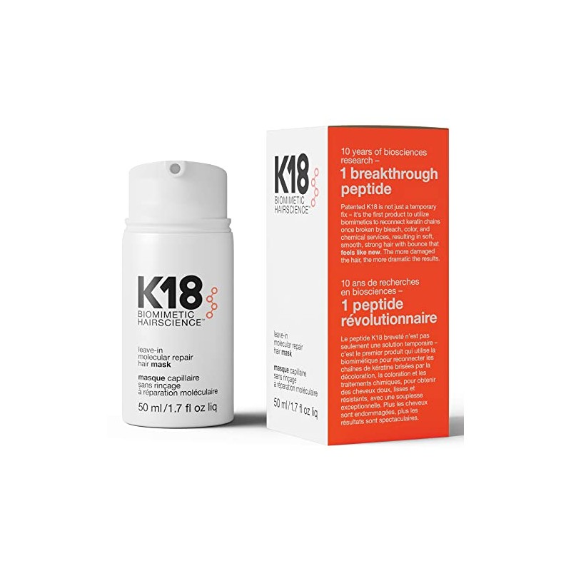 K18 Hair - Mascarilla capilar reparadora molecular Leave-In, máscara unisex,
