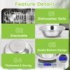 Offiper 304(18/8) Stainless Steel Mixing Bowls for Kitchen, 4 Pack