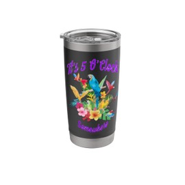 It's 5 O'clock Somewhere Parrot Margarita Stainless Steel Insulated Tumbler