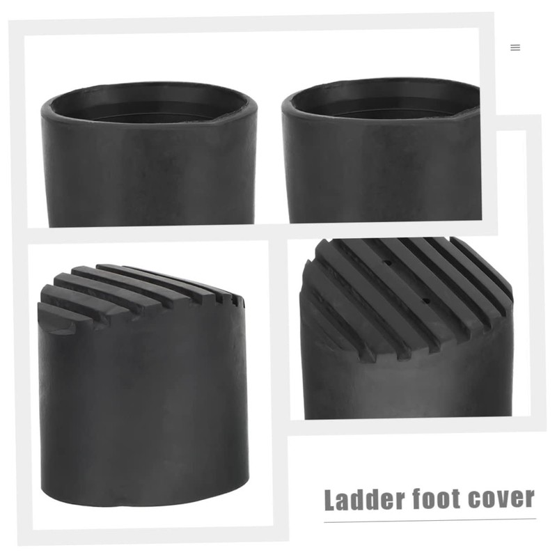 COHEALI 2pcs Rubber Ladder Feet Covers Antiskid Pads for Replacement