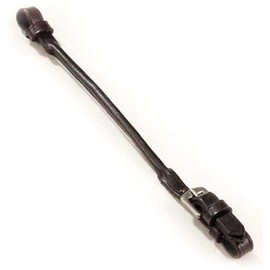 Shires Blenheim Rolled Leather Lip Strap Havana