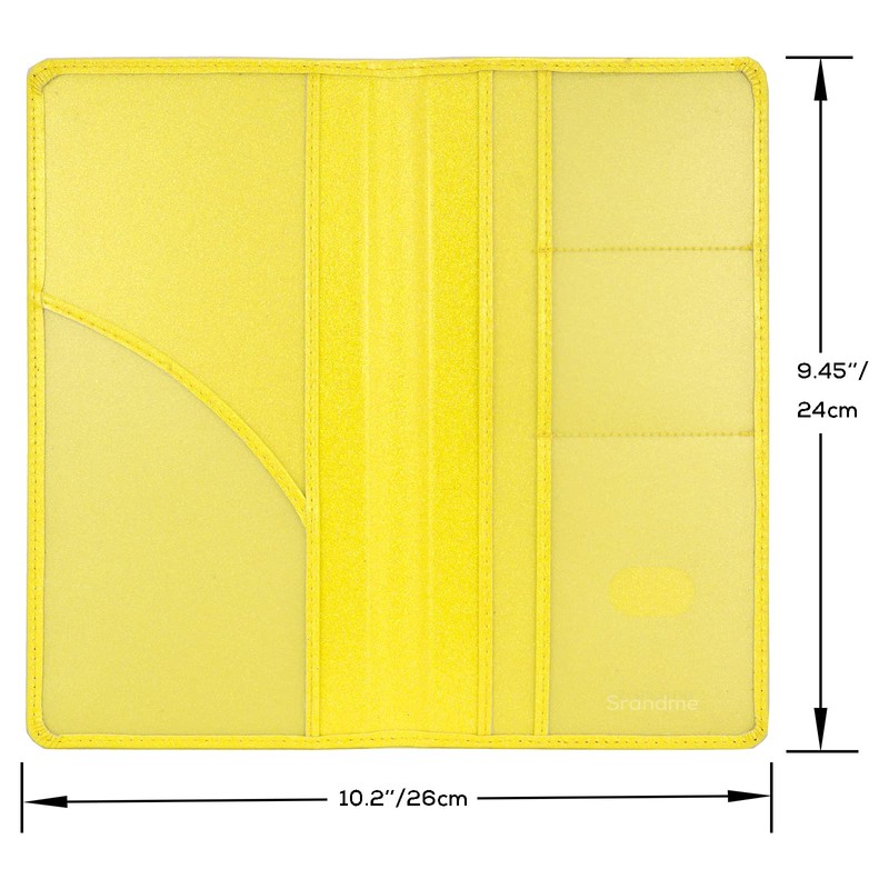 Srandme Car Registration and Insurance Holder, Leather Magnetic Shut Vehicle