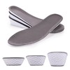 Leather Height Increase Insoles for Men Wowen Breathable Taller Cushion
