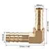 sourcing map 10mm to 8mm Barb Brass Hose Fitting 90