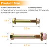 Front Control Arm Bolts Compatible with Jeep Cherokee XJ 1984-2001,