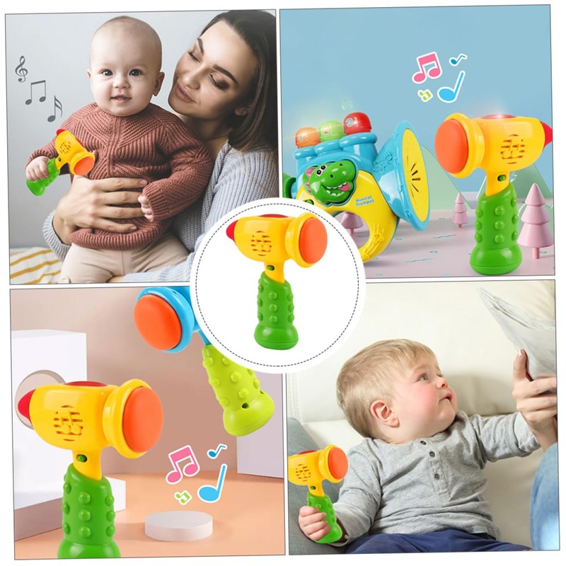 Kisangel Musical Hammer Toy Lights for Boys and Girls Educational