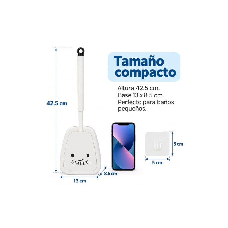 Juego 2 Cepillo para Baño Plegables, Colgante con Base