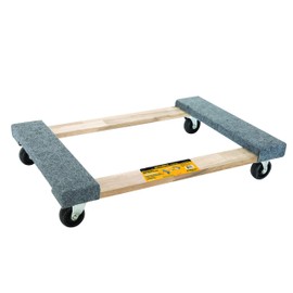Olympia Tools Furniture Dolly for Moving, 1000 LB Capacity, 18 x 30 in, Fully Asembled, FSC Acacia Wood (Single Pack)