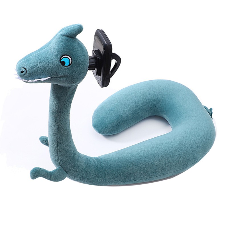 U Shaped Pillow Phone Holder 360 Degree Rotation Cute Animal