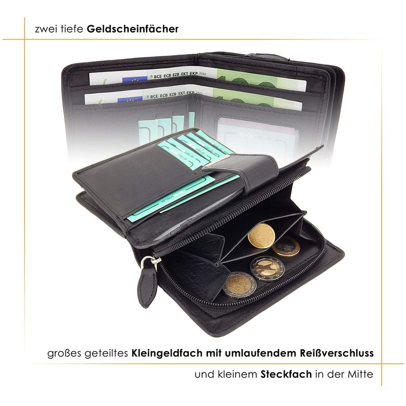 Women's Soft Leather Wallet with RFID Protection - Women's Wallet,