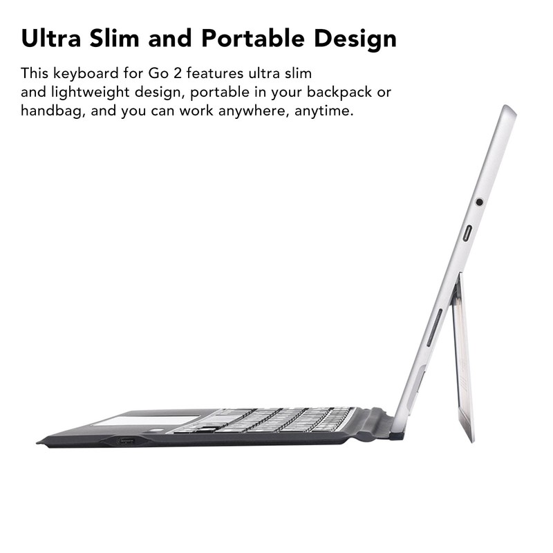 Wireless Keyboard BT5.0 Ultra Slim Touchpad PU Leather Easy Control