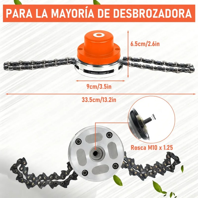 Universal Cabezal Cadena Desbrozadora Desmalezadora Podadora