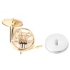Miniature French Horn Delicated Golden Mini Instrument Ornament Decoration for