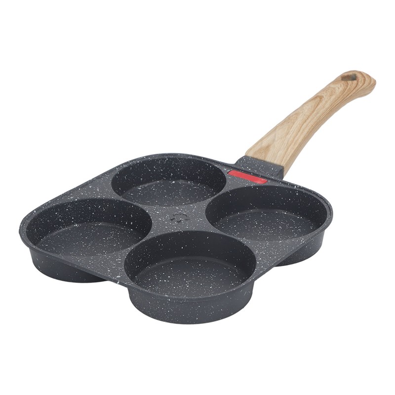 Egg Frying Pan Heat Sensitive Silicone Aluminium Pancake Frying Pan