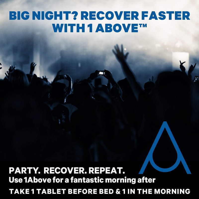 1Above Jet Lag Relief Tablets - Berry-Flavored Effervescent Multivitamin with