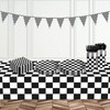 Uikeleexm Race Car Party Supplies Set, 170 Pieces, Checkered Flag