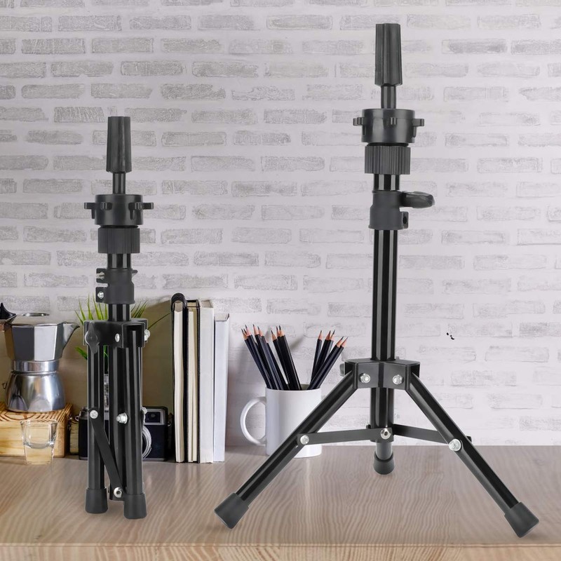 Dansee Mini Adjustable (36-55cm) Training Head Tripod Stand Holder Mannequin