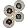 FunTomia Pack of 4 (LED) Longboard/Skateboard Wheels (Big Wheels) in