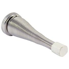 TIMco SSNICKELP Spring Door Stop 78 x 24mm - Nickel (Pack of 2)