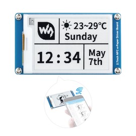 waveshare 2.7inch Passive-Powered E-Paper Module, Novel Passive NFC Technology, No Battery Required, No More Battery Life Trouble, Black and White Display Colors