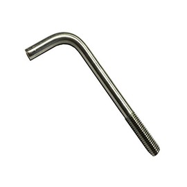Foundation Bolt (Anchor or L-Bolt) M10 x 200 mm T316 (A4) Stainless Steel Pack Size : 1