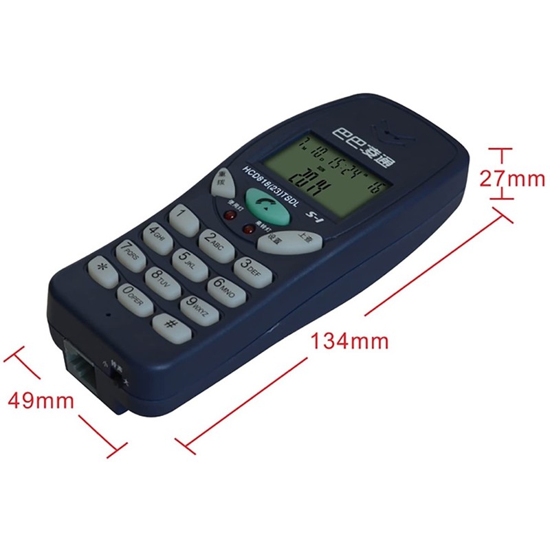 moriyaa Small Phone Breasted RJ11 Modular Transmitter (Tone/Pulse) Testing Security