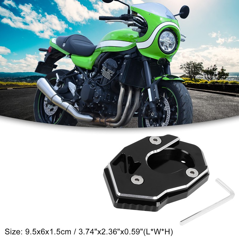 ACROPIX Motorcycle Kickstand Side Stand Extension Pad CNC Aluminum Alloy