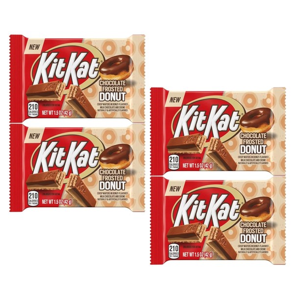 Kit Kat Chocolate Frosted Donut - Pack of 4 -
