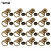 100 Sets Shoelace Hook, Loop Ring with Rivets, Shoe Boot