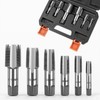 HORUSDY 6-Piece NPT Pipe Tap Set, Carbon Steel Threading Tool