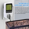 Digital Thermostat Temperature Controller, Socket Outlet 230V Temperature Control Switch