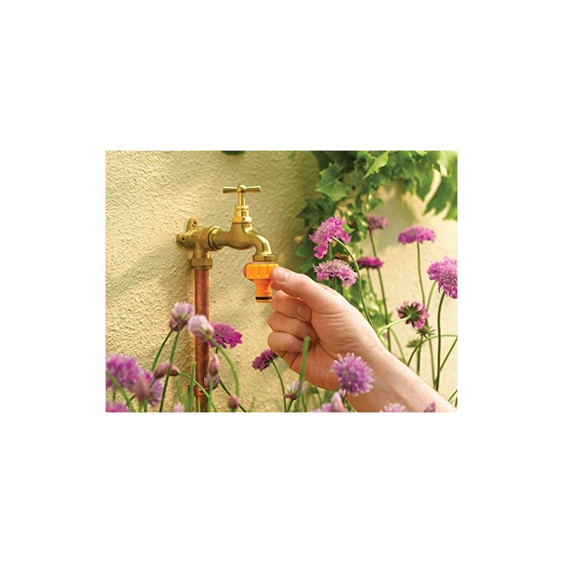 Hozelock Threaded Tap and Hose End Connector (Twin Pack)