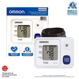 OMRON Baumanómetro automático de muñeca HEM-6127 compatible con OMRON connect