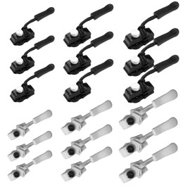 18 Pieces Zip Repair Set 3 Sizes Zip Fix Kit Zip Replacement Zip Repair Kit Removable Design Zip for Jackets Luggage Backpacks