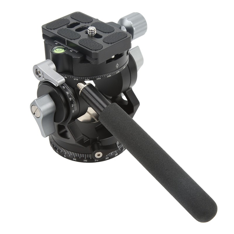 Camera Panoramic Tripod Head Aluminium Alloy with Handle Light Camera