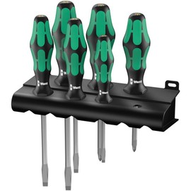 Wera 334SK 350SK Vera Tool Hexagonal Shaft Phillips Slotted Screwdriver Set
