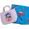 No Brand FLAMINGO COOLER BAG & OVERSIZED BEACH TOWEL SET