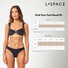 L*Space Effie Bikini Top - Black-Cream-D Cup