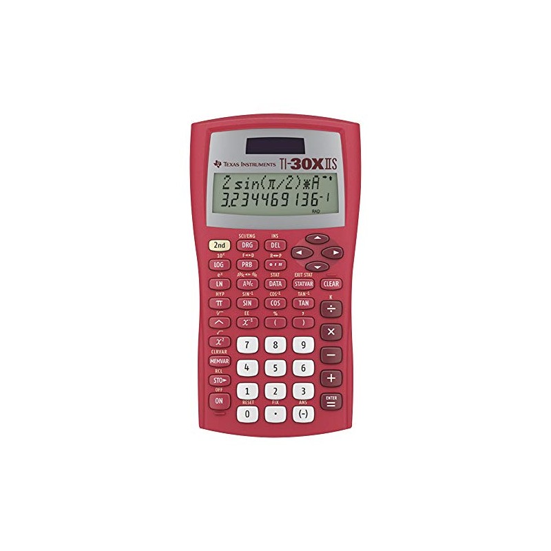 Texas Instruments TI-30XIIS Scientific Calculator, Red