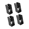 Baoblaze 4Pcs Concealed Joist Hanger Accessories High Hardness Concealed Flange