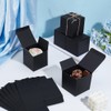 PH PandaHall 30 x Gift Boxes, Black, 8 cm Square