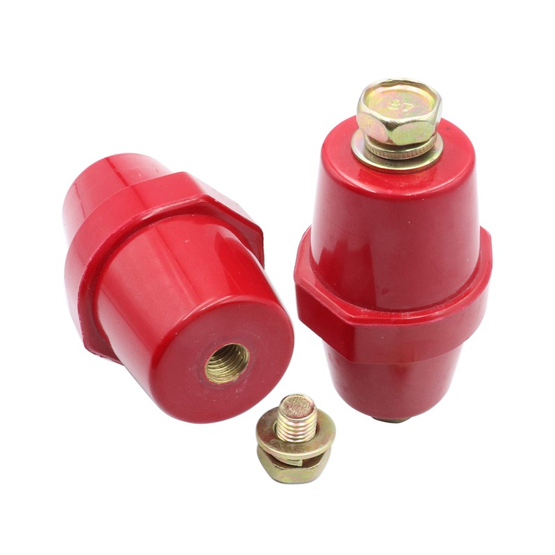 LBY 2pcs Busbar Insulator, SM-76 Polyester Standoff Insulators with Screw(M10),