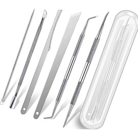 7-Pack Ingrown Toenail Tool, Toenail File and Lifters, Professional Surgical Stainless Steel Ingrown Toenail Tool- Safe Nail Cleaning Treatment Pedicure Tools Kit Under