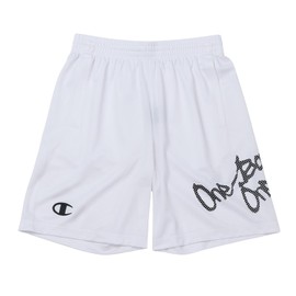 Champion E-MOTION C3-ZB520 Men's Shorts, Quick Drying, Graphic Print, Basketball, white