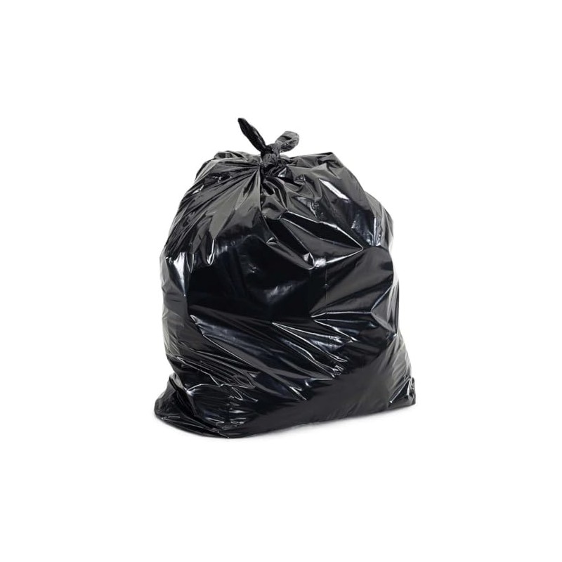 PLASTIC PRINCE 30" x 36" 30 Gallon 1Mil Black Kitchen
