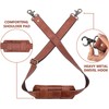 ALASKA EXPORTS Leather Bag Replacement Shoulder Strap Adjustable 60-inch Padded